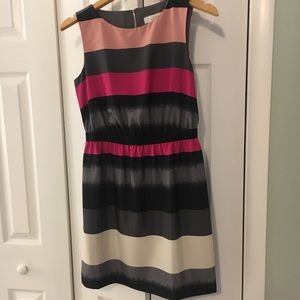LOFT mid length color block dress